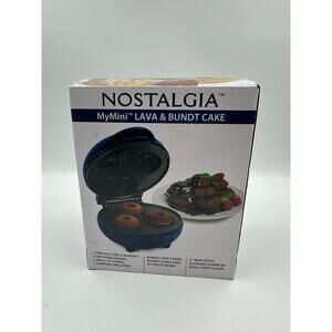 Nostalgia My Mini Lava Donut Muffin & Bundt Cake Maker BLUE